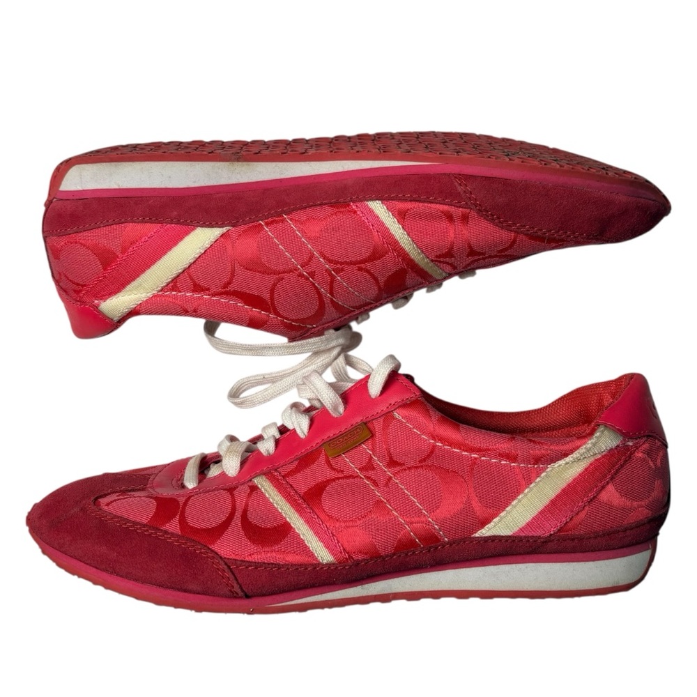 Coach Signature Pink Sneakers